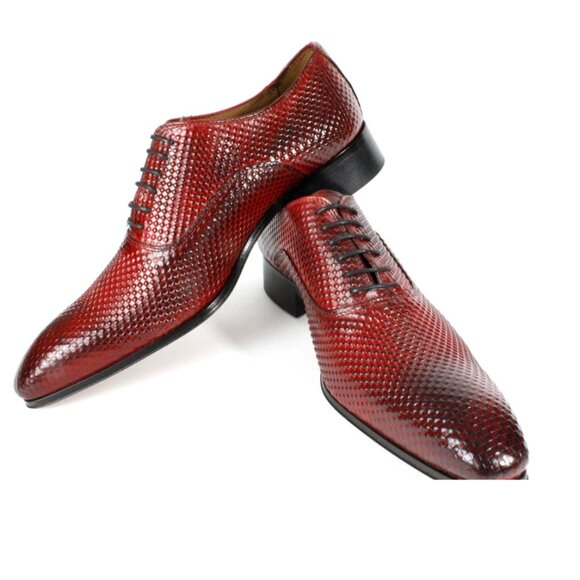 Yaya Red Oxford Mens Leather Shoe